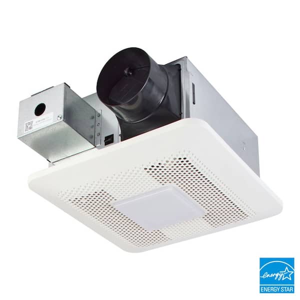 Whisper Symphony Pick-A-Flow 80/110 CFM Ceiling Bluetooth Speaker Bathroom Exhaust Fan with LED Light, Energy Star