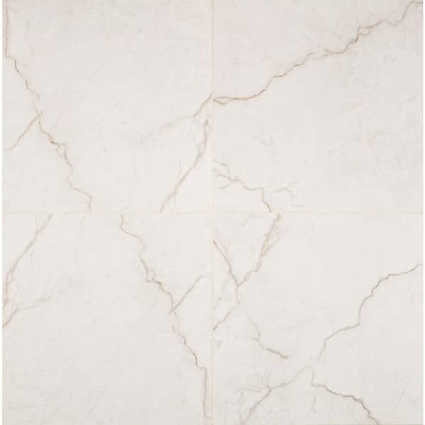 Briella Gold 24 in. x 24 in. Polished Porcelain Marble Look Floor and Wall Tile (16 sq. ft./ Case)