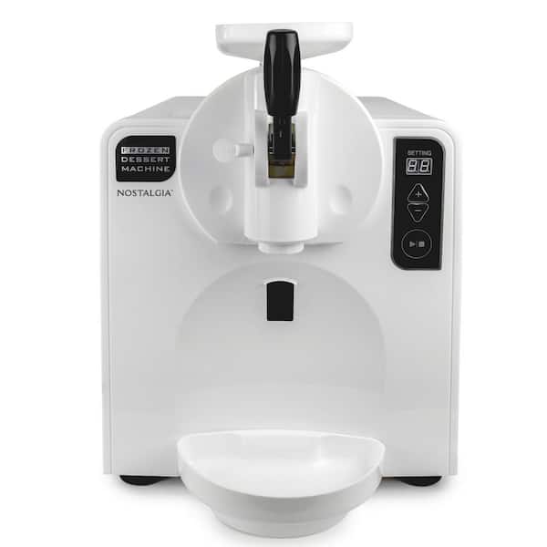 Nostalgia 1 Quart Dispensing Frozen Dessert Maker White