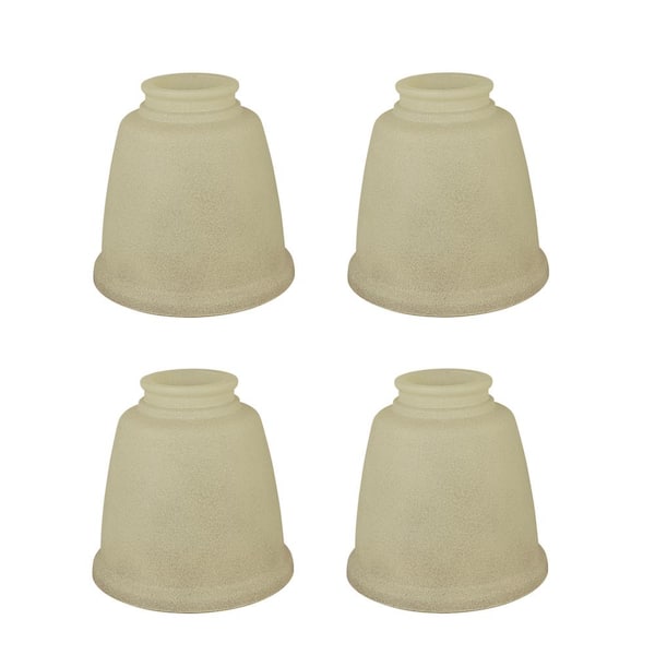 Aspen Creative Corporation 4-1/2 in. Antique Bell Ceiling Fan Replacement Glass Shade (4-Pack)
