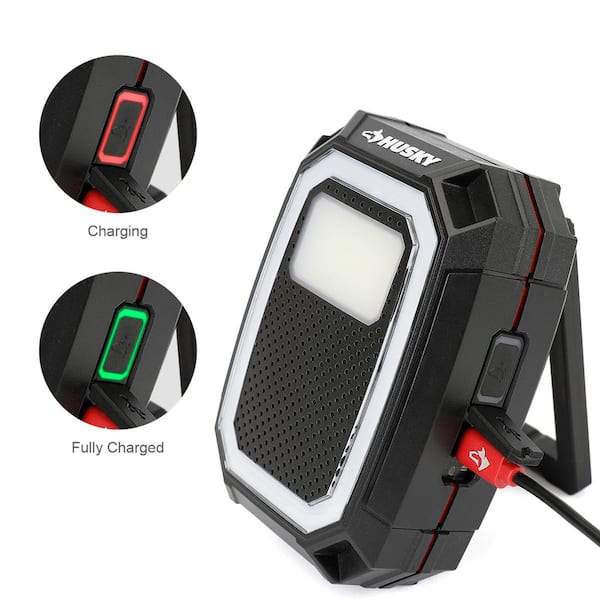Husky 1000 Lumen Rechargeable Color Changing Utility Light with
