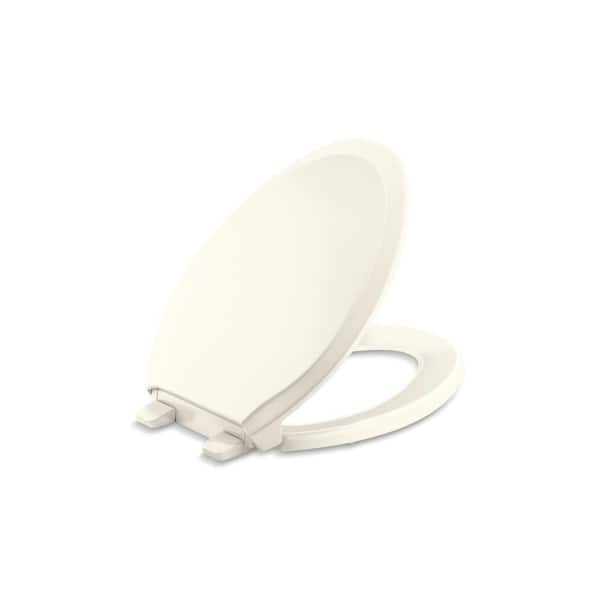 KOHLER Rutledge Elongated Closed Front Toilet Seat in Biscuit 4734RL