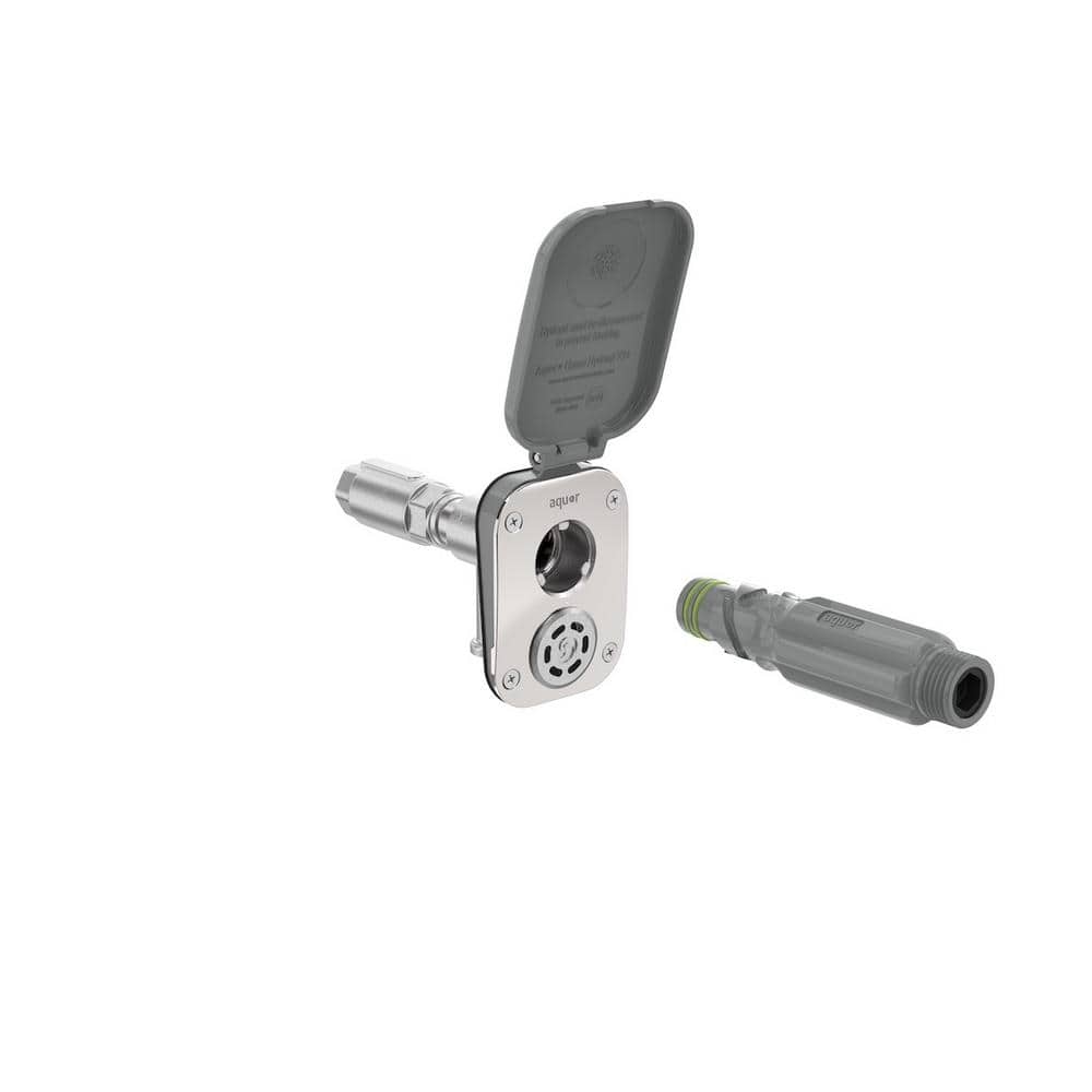 1/2 in. NPT Inlet and 3/4 in. Hose Connector 4 in. House Hydrant V2+ Modern