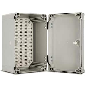 11.8 in. H x 7.9 in. L x 6.3 in. W Electrical Junction Box IP66 Waterproof with Mounting Panel and Hinged Cover (1-Pack)