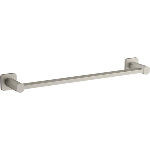 KOHLER Parallel 18 in. Towel Bar in Vibrant Brushed Nickel