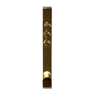 16 in. Metal Gold Wreath Hanger with Jingle Bells