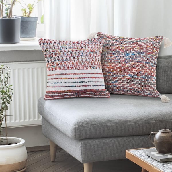 Multi color best sale sofa pillows