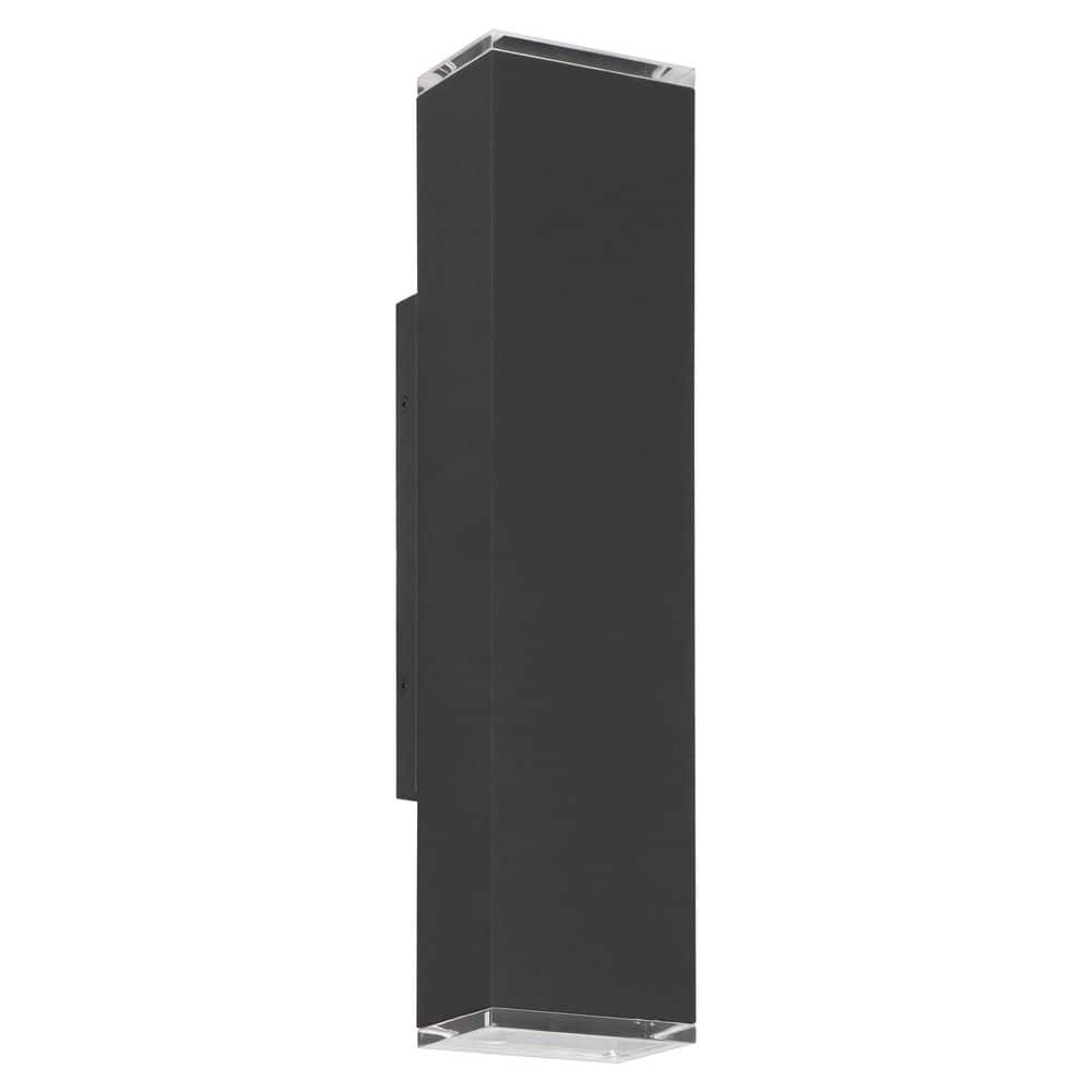 Jasper 20-inch 2-light Textured Black LED Exterior Wall Sconce price history on PriceWatchPro