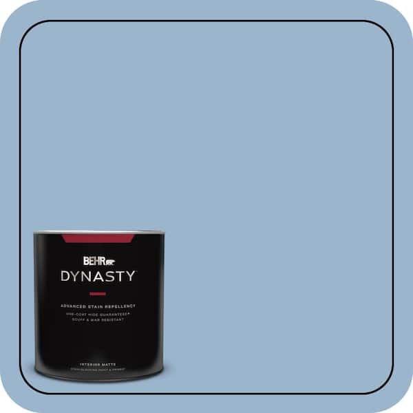 BEHR DYNASTY 1 qt. #PPU14-10 Blue Suede Matte Interior Stain-Blocking Paint & Primer