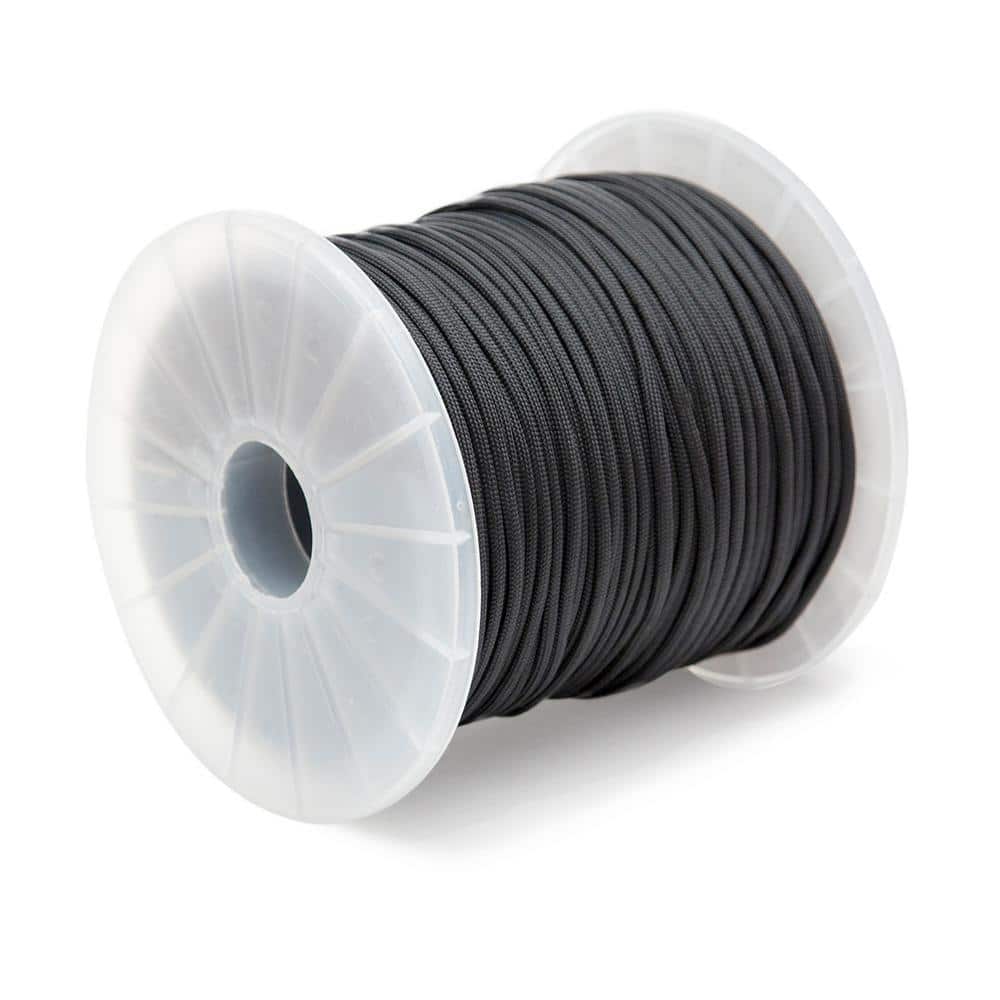 5/32 in. x 400 ft. Braided Black Nylon Paracord 550 Rope 7-Strand Utility Survival Parachute Cord price history on PriceWatchPro