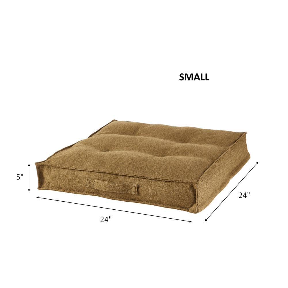 Greendale 24" Square Tufted Polyester Floor Pillow