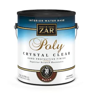 1 gal. Matte Gloss Water-Based Interior Polyurethane - Crystal Clear