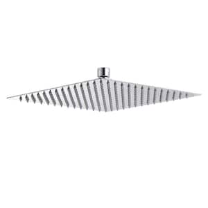 1-Spray Patterns with 1.8 GPM 16 in. Stainless Steel Ceiling Mount Fixed Shower Head in Chrome