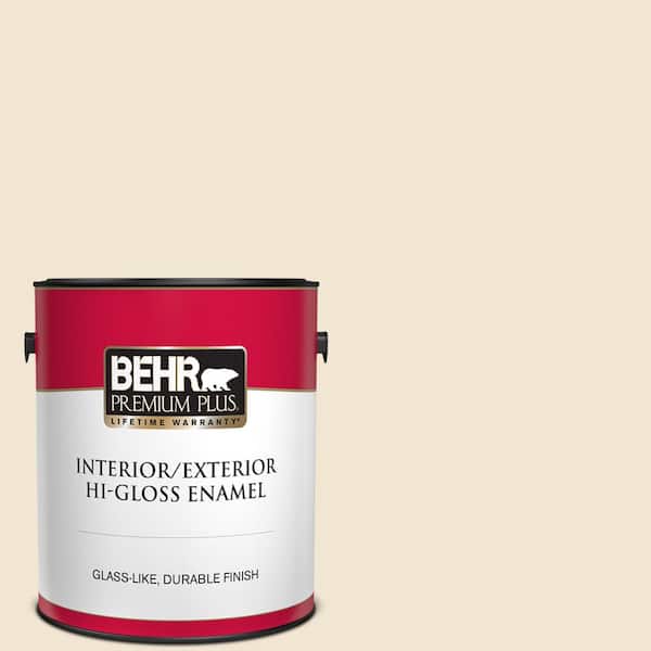 BEHR PREMIUM PLUS 1 gal. Home Decorators Collection #HDC-FL13-5 Rye Flour Hi-Gloss Enamel Interior/Exterior Paint