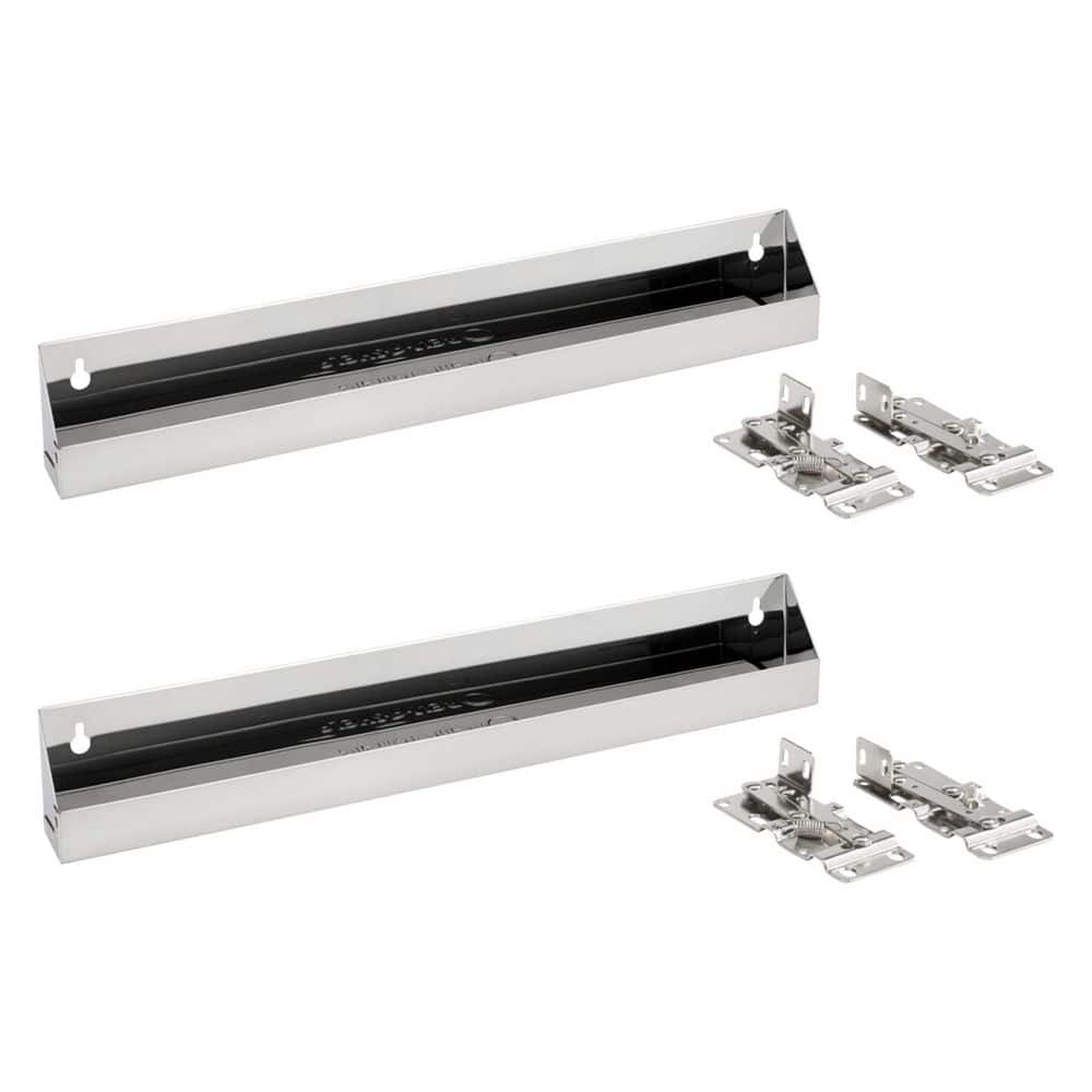 3 in. H x 19 in. W x 1.69 in. D Stainless Steel Slim Tip Out Sink Front Tray (2-Pack) price history on PriceWatchPro