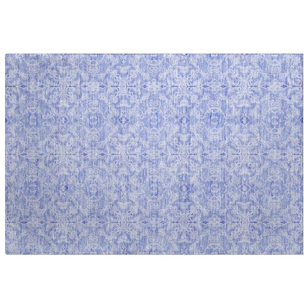 Dream Shag Premium Machine Washable Abstract ADS784 Sky 3 ft. x 4 ft. Area Rug