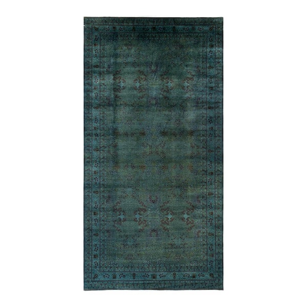 Fine Vibrance One-of-a-Kind Gray - 17 ft. 9 in. x 9 ft. 1 in. Handmade Area Rug