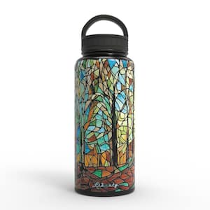 Liberty 24 oz. Sanctuary Panther Black Reusable Single Wall Aluminum Water  Bottle with Threaded Lid 240061399STBLK - The Home Depot