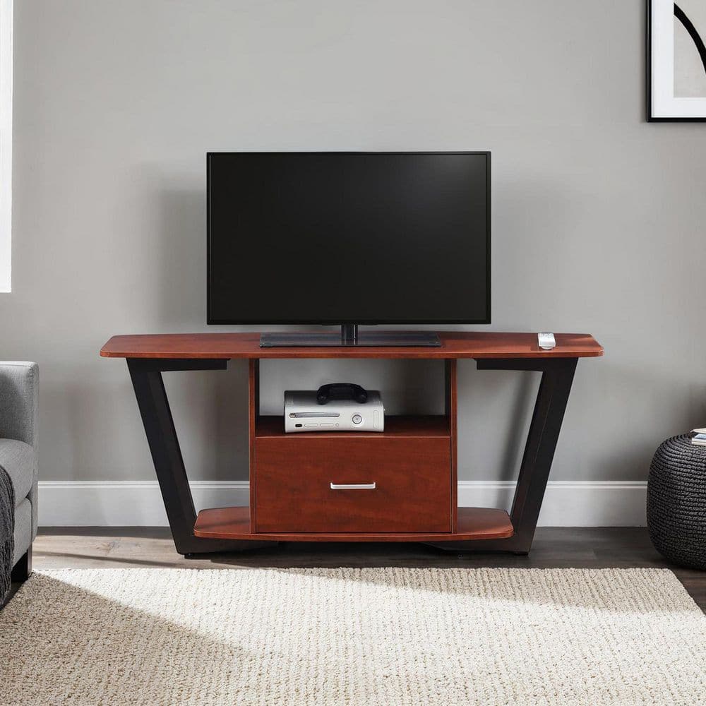 Convenience Concepts Graystone 59.25 in. Cherry and Black
