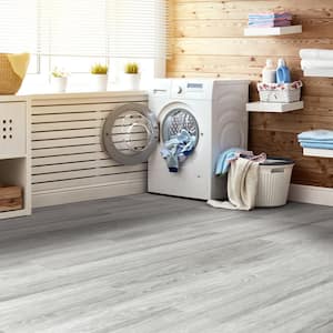 Wood Look Gray 5 MIL 36 in. L x 6 in. W Waterproof Click Lock Luxury Vinyl Flooring Tile(27 sq. ft./Box )