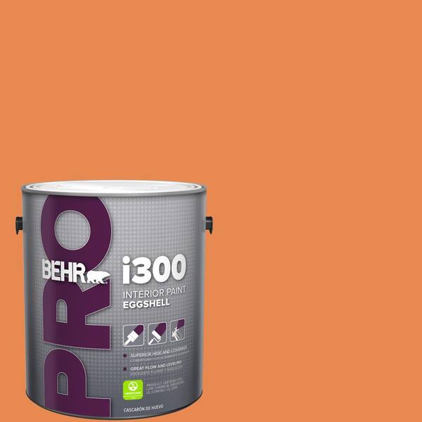 BEHR PRO 1 gal. #P210-6 Mandarin Eggshell Interior Paint