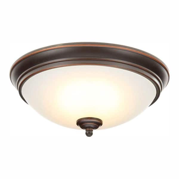 Clifton 11 in. Oil Rubbed Bronze Selectable LED Flush Mount