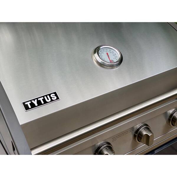 TYTUS 4-Burner Stainless Steel Built-In Propane Gas Grill in Charcoal Grey  TI400PCCLP 302 - The Home Depot