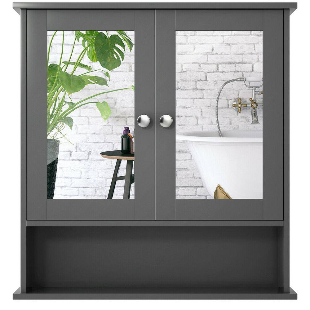 FORCLOVER 22 in. W x 23 in. H Rectangular Double Door WallMounted