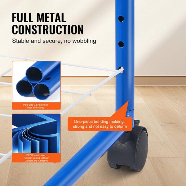 thumbnail image 2 of 25-Shelf Mobile Art Drying Rack With Wheels – White Metal Storage Organizer For Canvases, Paintings, Classroom 2 of 10