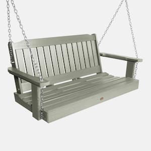Lehigh 4 ft. 2-Person Eucalyptus Recycled Plastic Porch Swing