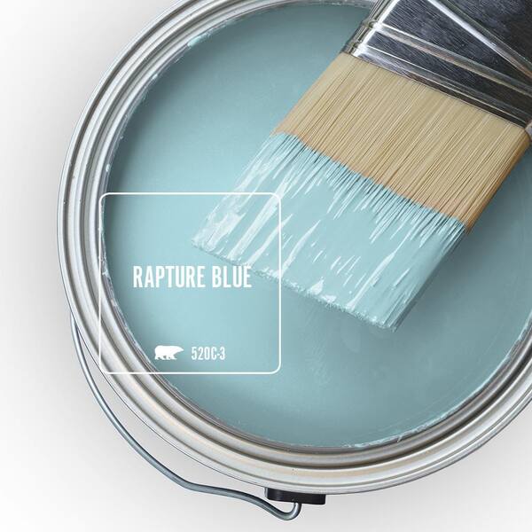 BEHR ULTRA 1 qt. #520C-3 Rapture Blue Satin Enamel Exterior Paint & Primer  985004 - The Home Depot