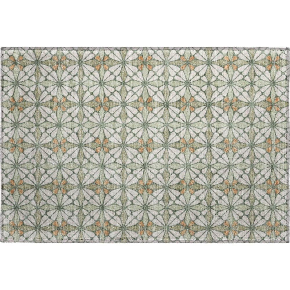 Mayfield Premium Machine Washable Abstract AMF2469 Linen 2 ft. x 3 ft. Accent Rug price history on PriceWatchPro