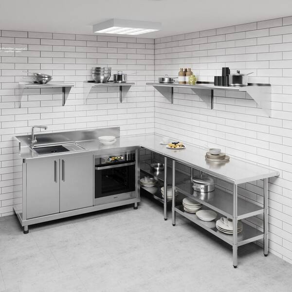 AmGood 60" Long X 18" Deep Stainless Steel Tubular