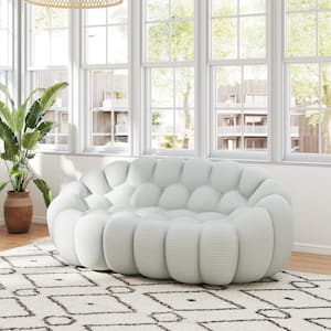 Magic Home 79 in. Bubble Couch, Armless Mesh Fabric Curved Memory