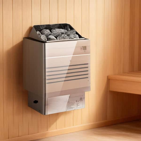 Sauna Heater, 9KW 240V Stove, Dry Steam Bath Saunas Stove with Pre-Drilled Bracket, Fit 317.8 to 459 CU.FT. Saunas Rooms