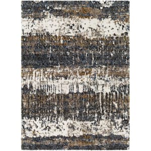 Celestial Shag Gray Modern 5 ft. x 7 ft. Indoor Area Rug