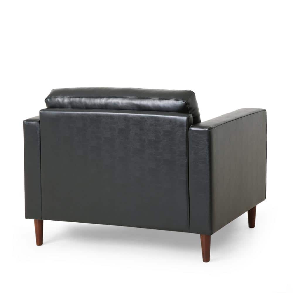 Back view of Noble House Portage Midnight Tufted Club Chair