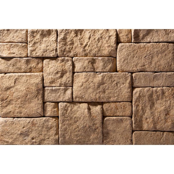 Evolve Stone Fire-Rated Potomac Trail Style Dune Point Color Flat Stone Mortarless Veneer (14.25 sq. ft. per Box)