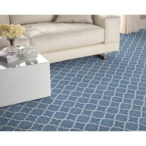 Verandah Lagoon Custom Area Rug with Pad