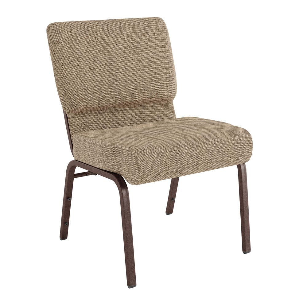 ダイニングチェア mipoco Vintage church chair Carnegy Avenue Fabric Stackable Church Chair in Beige CGA-FD