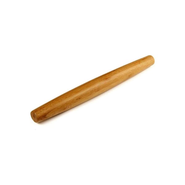 13 Inch Bamboo Wooden Rolling Pin Natural Finish Baking Dough Pizza Pie Cookie with Smooth Comfortable Hold