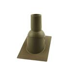 Pipe Boot for 3 in. I.D. Vent Pipe Brown Color New Construction/Reroof