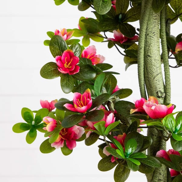 Nearly Natural 4ft. UV Resistant Artificial Azalea Tree (Indoor