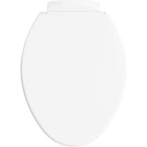 Highline Quiet-Close Elongated Closed Front Toilet Seat in White (3-Pack)