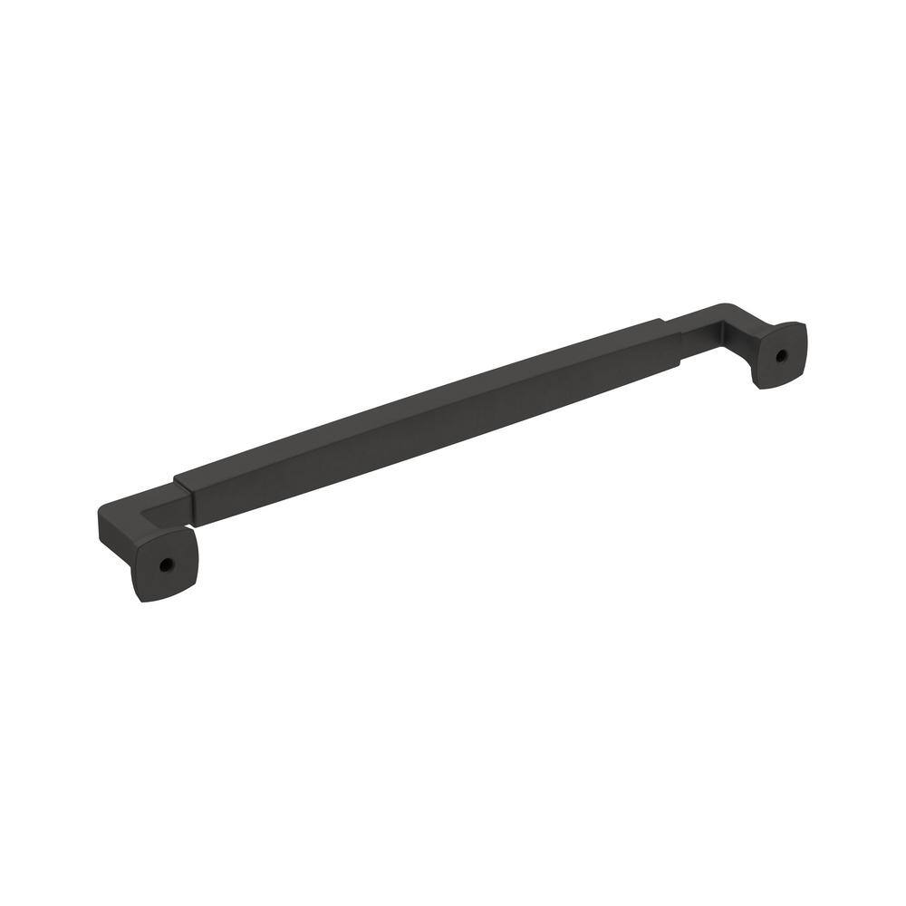 Matte Black Zinc Cabinet Drawer Pull with Mounting Hardware