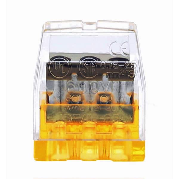 IDEAL 33OHM Orange In-Sure 3-Port Connectors (100-Pack) 30-1033PR