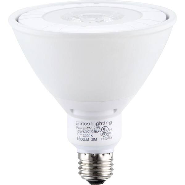 Elegant Lighting 90W Equivalent Cool White PAR38 Dimmable LED Light Bulb