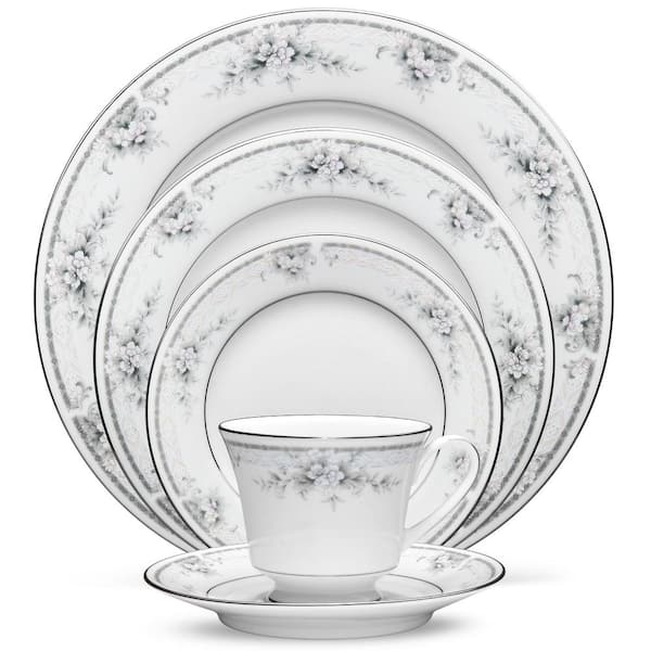 Noritake Sweet Leilani 5-Piece (White) Porcelain Place Setting, Service for 1