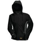 Womens X-Small Black 20-Volt MAX Heated Hooded Jacket Kit with 20-Volt Lithium-Ion MAX Battery and Charger