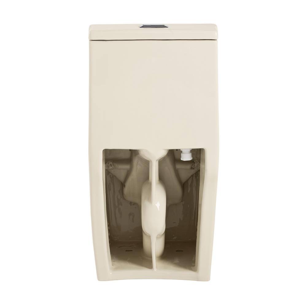 Concorde Bisque Square High-Efficiency Dual-Flush Toilet